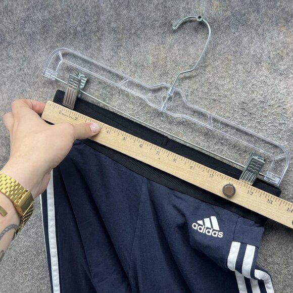 Adidas Pants Womens Medium Navy Blue Tiro 17 Training 3 Stripe Athletic Track - Picture 5 of 10